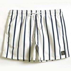 White Mens Swim Shorts